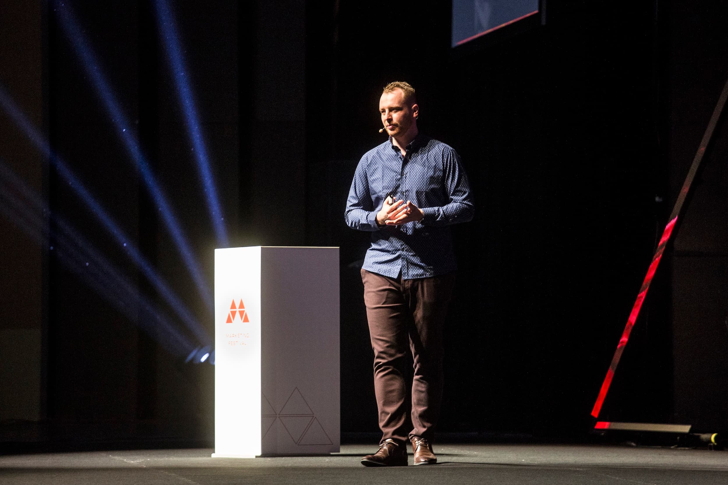 Jindřich Fáborský on stage