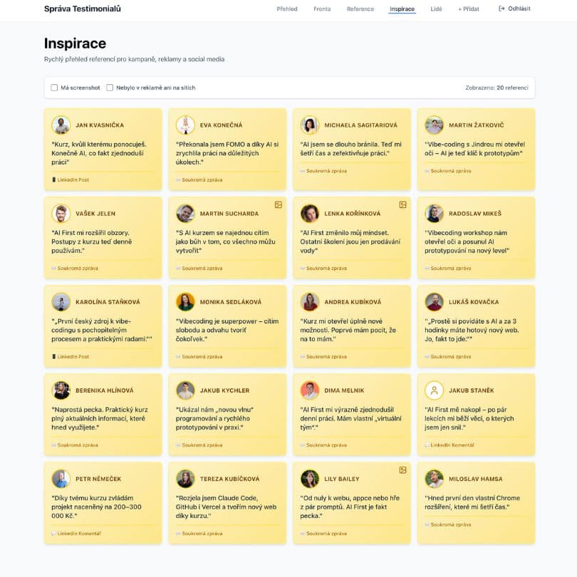 Testimonials Manager